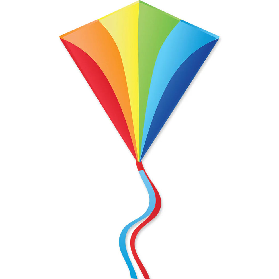 This is a simple kite design with bright colors. My original idea was not to limit the kite to flying during the day.