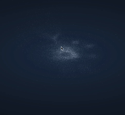 This GIF presents a field of stars twinkling against a dark sky. The twinkling of the stars intensifies with the crescendo of the boiling sound, simulating the chaotic, energetic bubbling of a vigorously boiling soup. Each pop and bubble in the soup seems to cause a star to brighten momentarily.